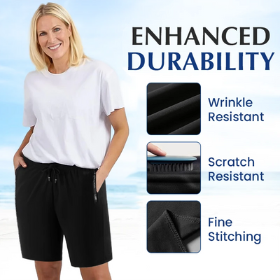 Unisex Ice Silk Quick Drying Stretch Shorts For Active Wear
