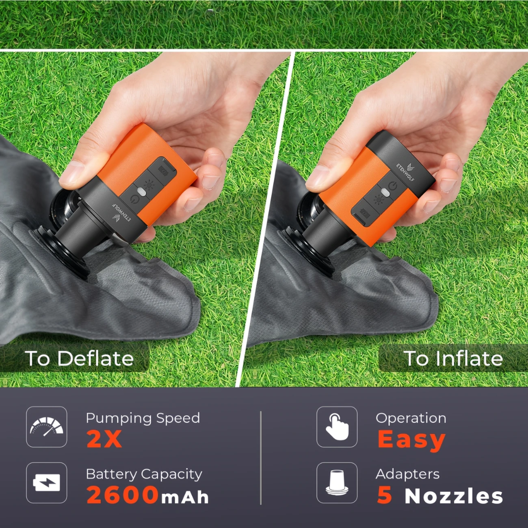Electric Air Pump Compact Portable For Camping Outdoor Use