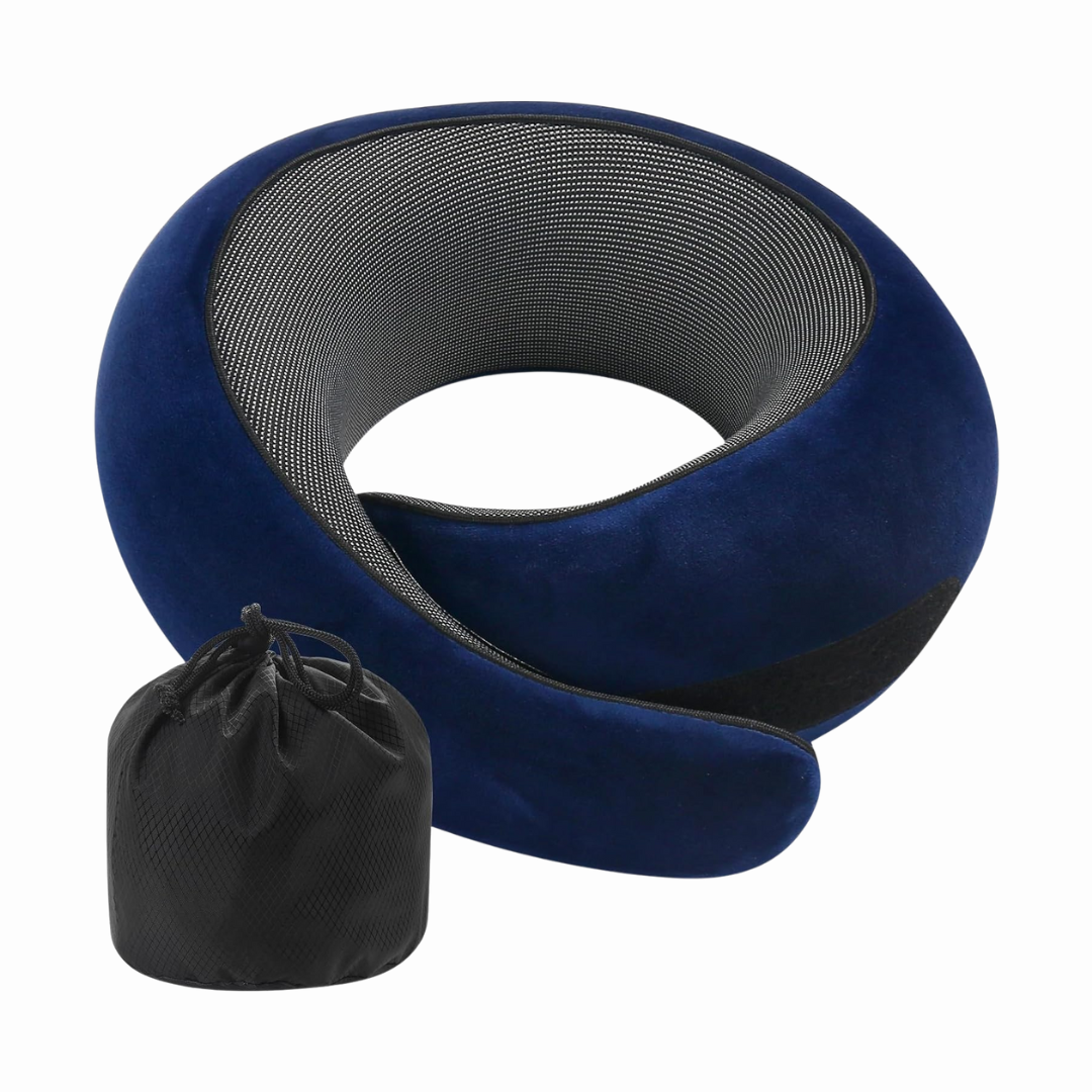 Memory Foam Travel Pillow For Neck Support And Comfort