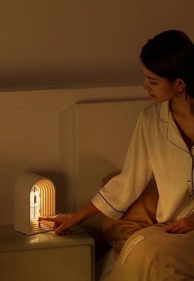 Nordic Bluetooth Speaker Night Light Cozy Door Shape Atmosphere Lamp