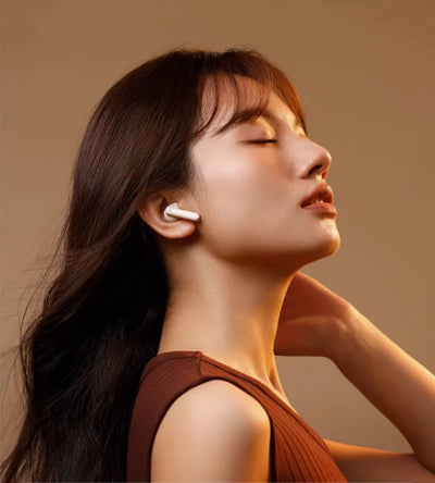 True Wireless Bluetooth Earbuds Retro Camera Style Semi-In-Ear Comfort