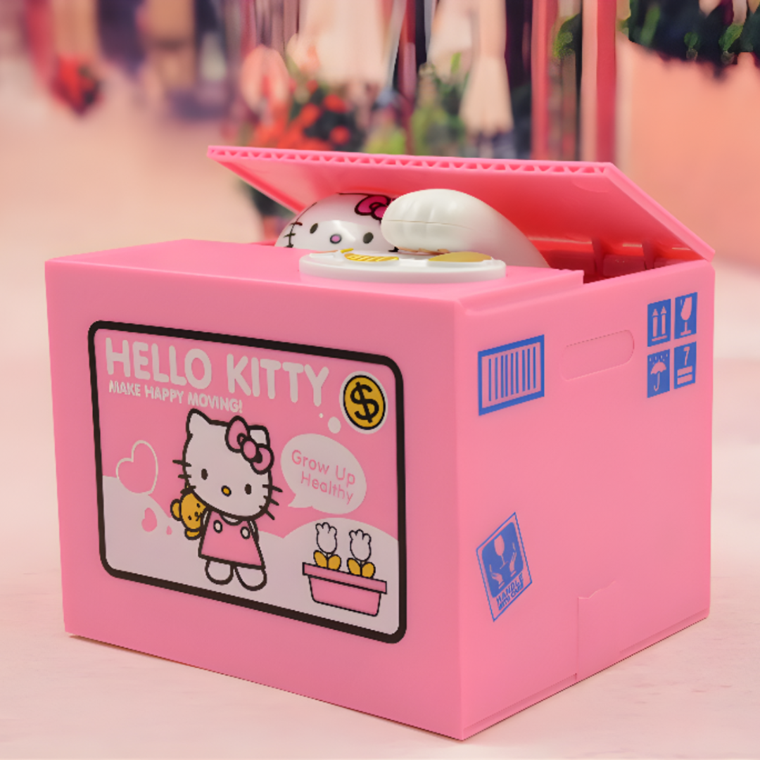 Interactive Piggy Bank Coin Stealing Toy For Kids Fun Saving