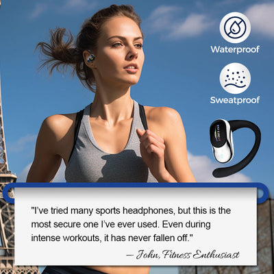 Waterproof Open Ear Earbuds With Advanced Noise Cancelling Technology