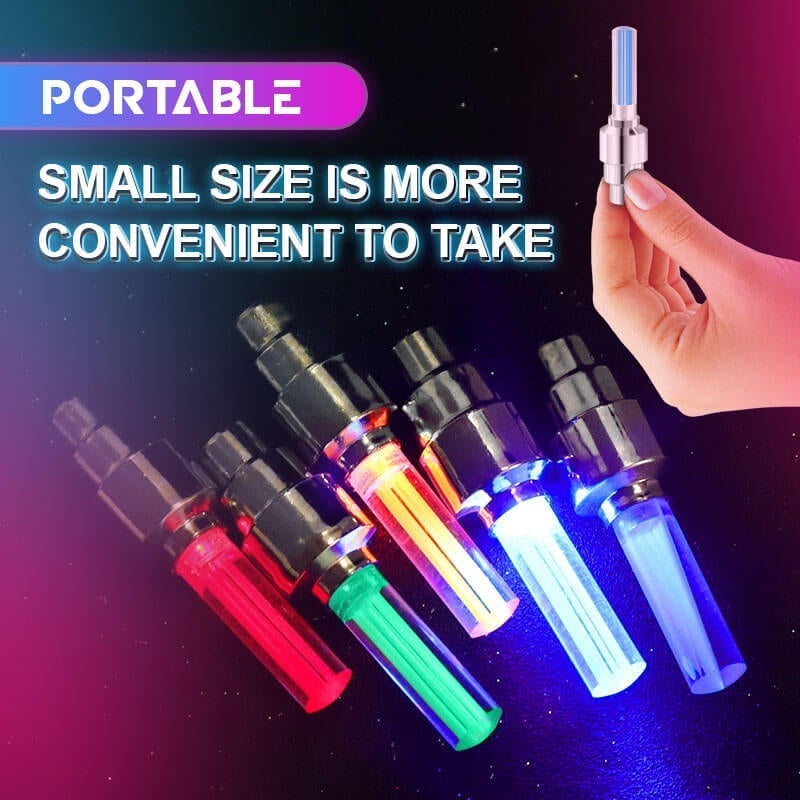 Waterproof LED Wheel Lights For Cars And Bikes Durable Bright