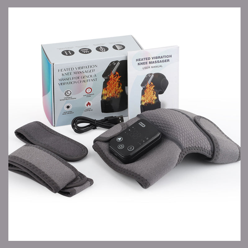 Heated Knee Massager With Vibrating Shoulder And Joint Relief