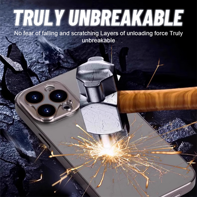 Brushed Titanium Phone Case Durable Protective Cover For Smartphones