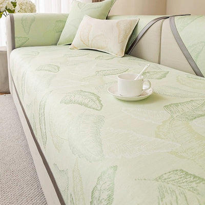 Luxury Sofa Cushion Lightweight Leaf Pattern Decorative Pillow