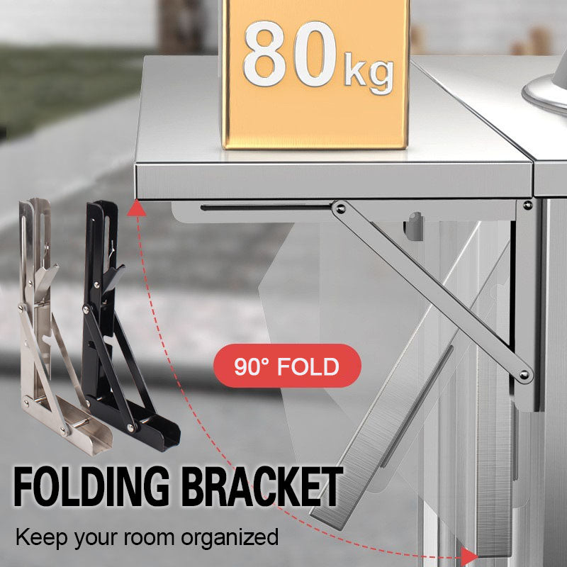 DIY Wall Mounted Folding Shelf Bracket For Space Saving Storage