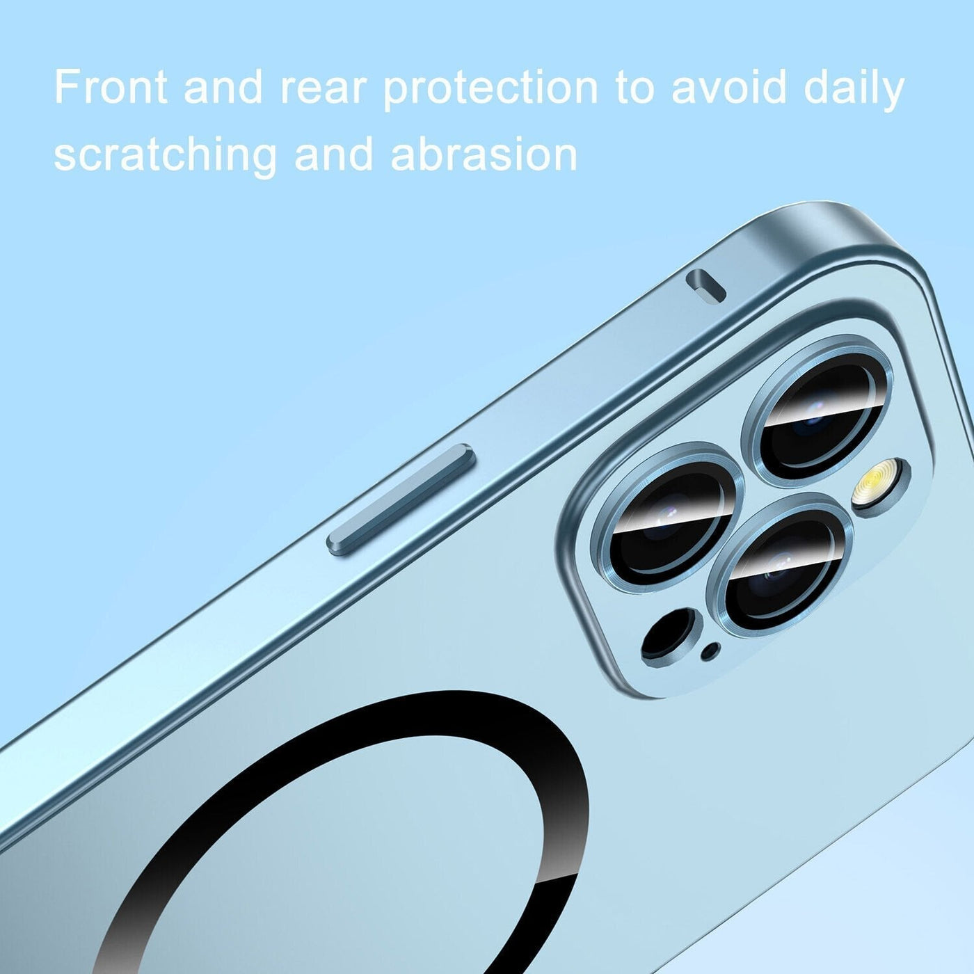 Magnetic Charging Phone Case Matte Protective Anti-collision Cover