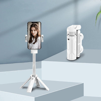 Extendable Grip Phone Tripod With Detachable Remote Pocket Size