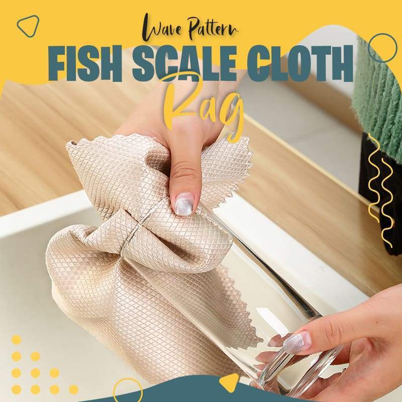 Fish Scale Rag Towel Durable Absorbent Multipurpose Cleaning Cloth