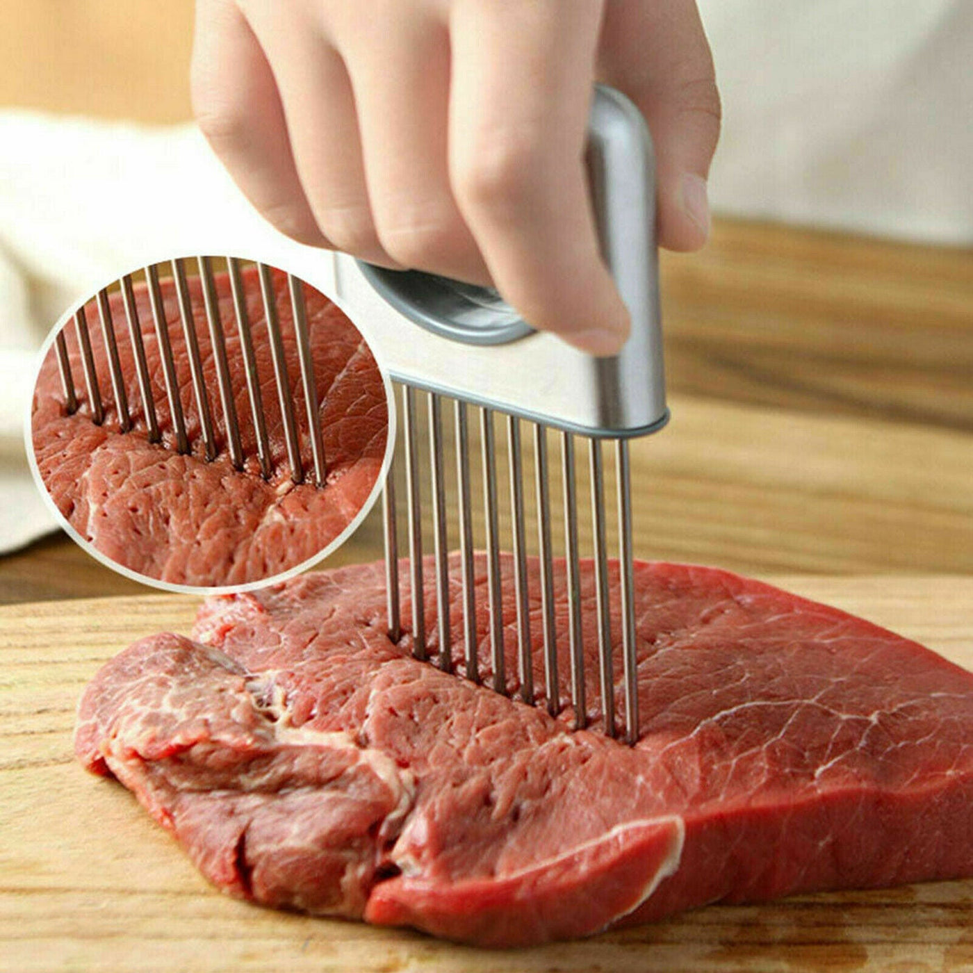 Onion Holder Slicer Stainless Steel Vegetable Tomato Cutting Tool