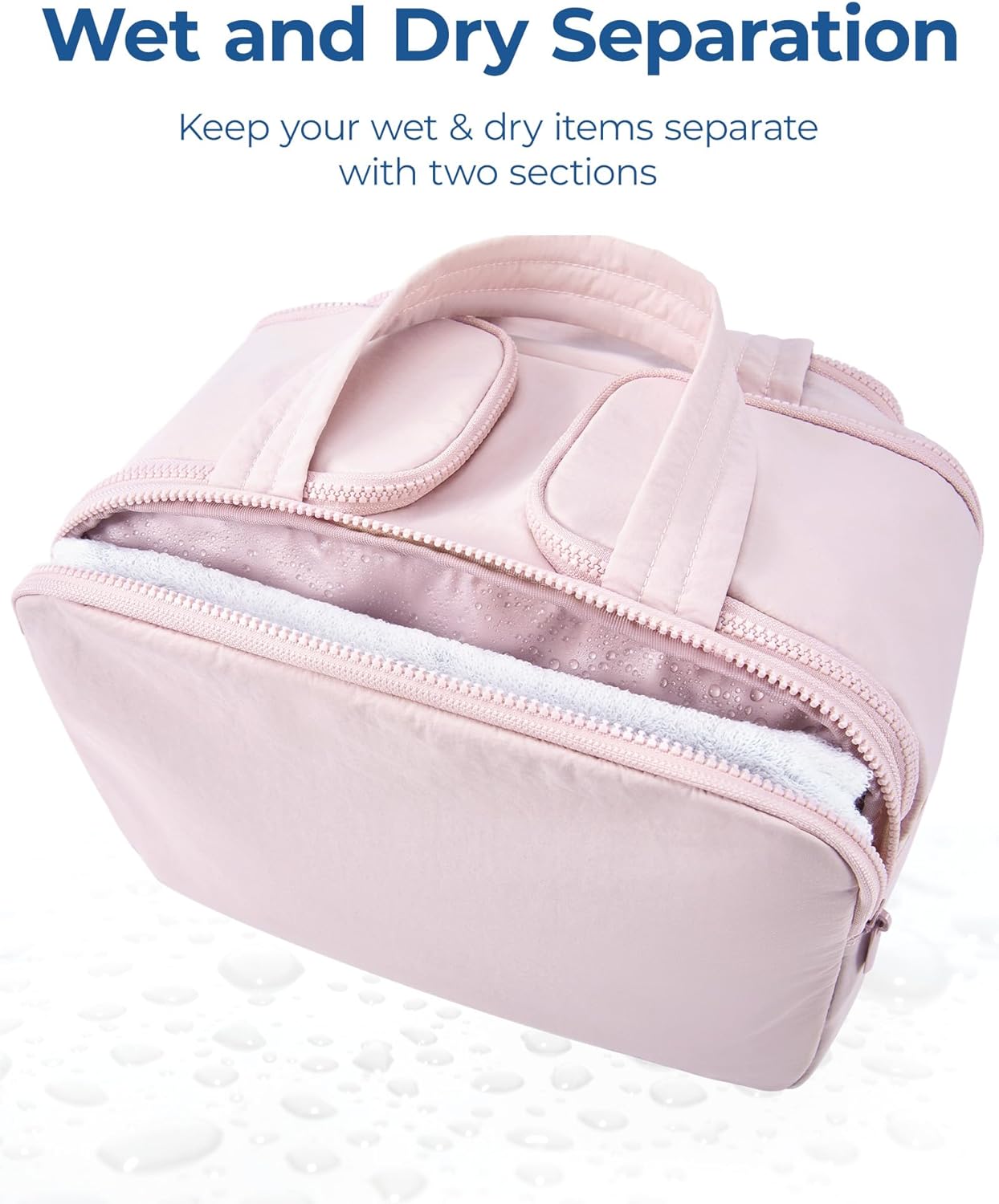 Large Travel Makeup Bag Wide Open Spacious Duffel Bag