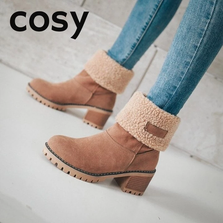 Cosy Ladies Winter Boots Warm Lined Comfortable Footwear