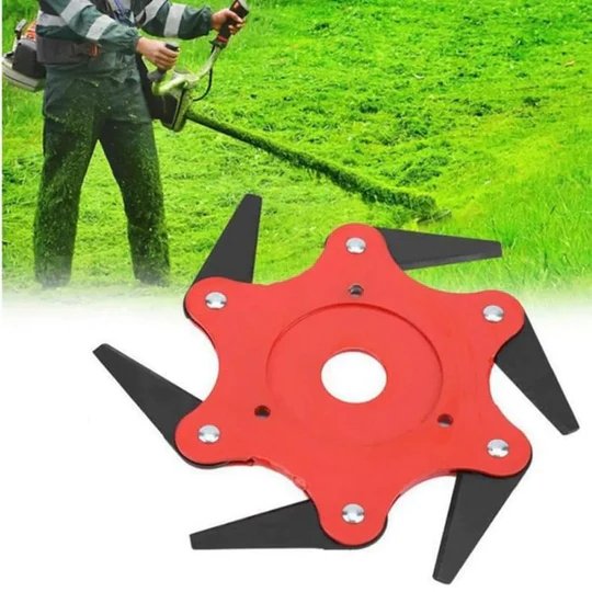 Steel Razor Trimmer Head With Six Leaf Whirlwind Blade Lawn Mower