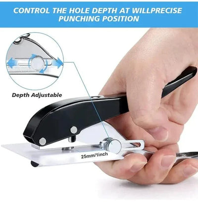 Single Hole Punch Portable Compact Paper Punching Tool