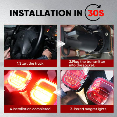 Wireless Trailer Lights Set For Easy Installation And Reliable Performance