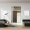 Oversized Bathroom Mirror Large Square Black Aluminum Frame Vertical Horizontal