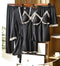 5 Piece Ice Silk Pajamas Set Comfortable Soft Silk Pajamas