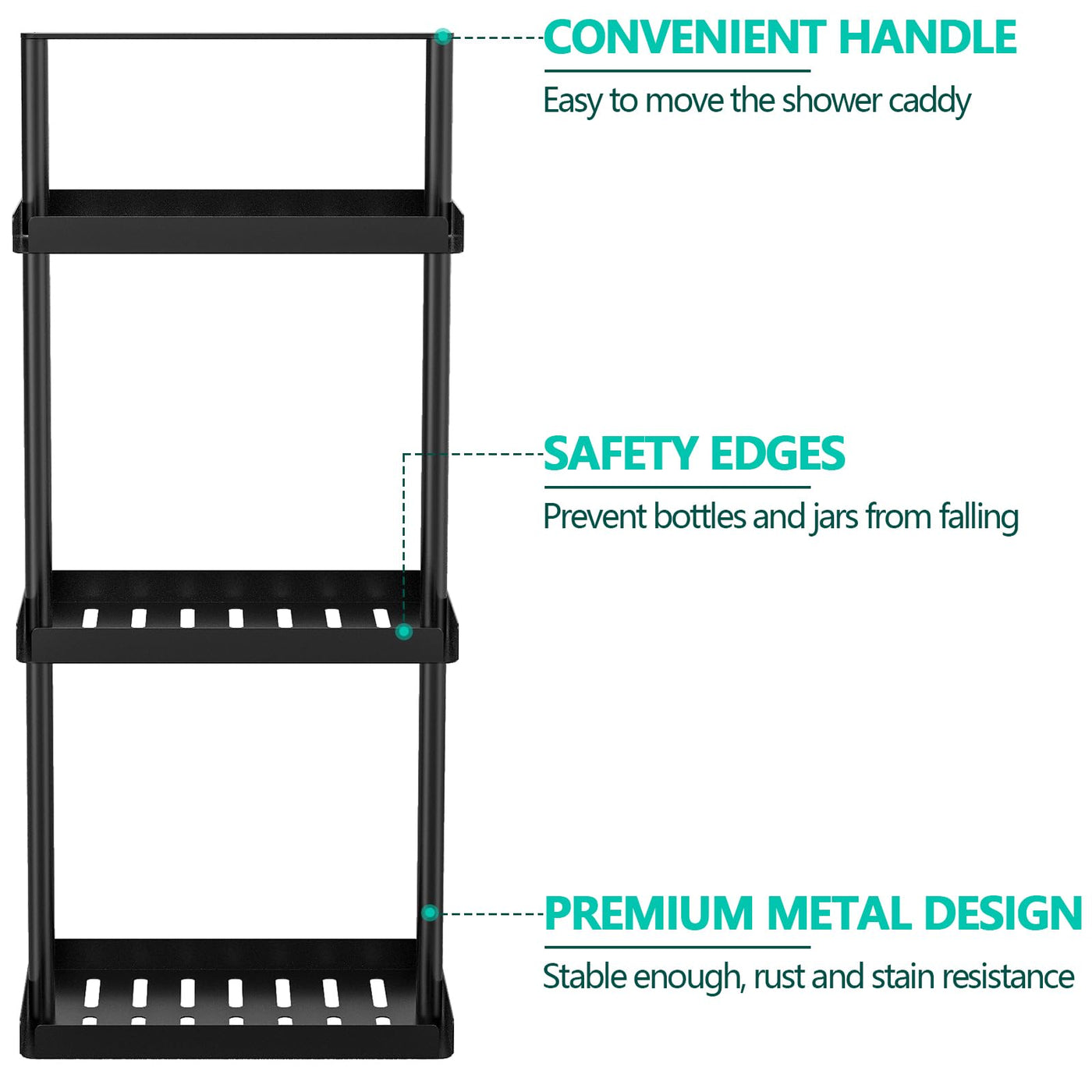 Shower Caddy Organizer Corner Shelf For Bathroom Storage