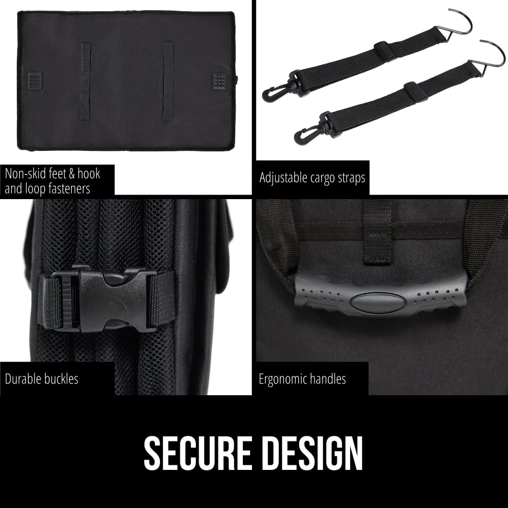 Gorilla Grip Large Capacity Trunk Storage Organizer Slip Resistant Container