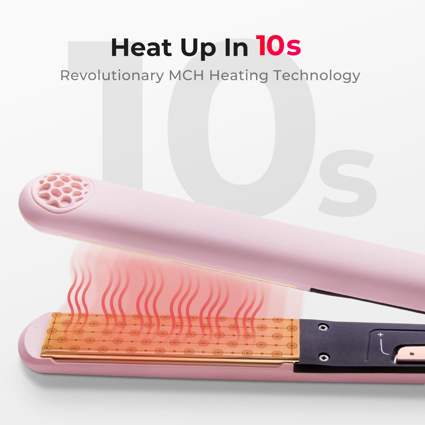 Hair Straightener And Curler 2 In 1 Fast Heating Styling Tool