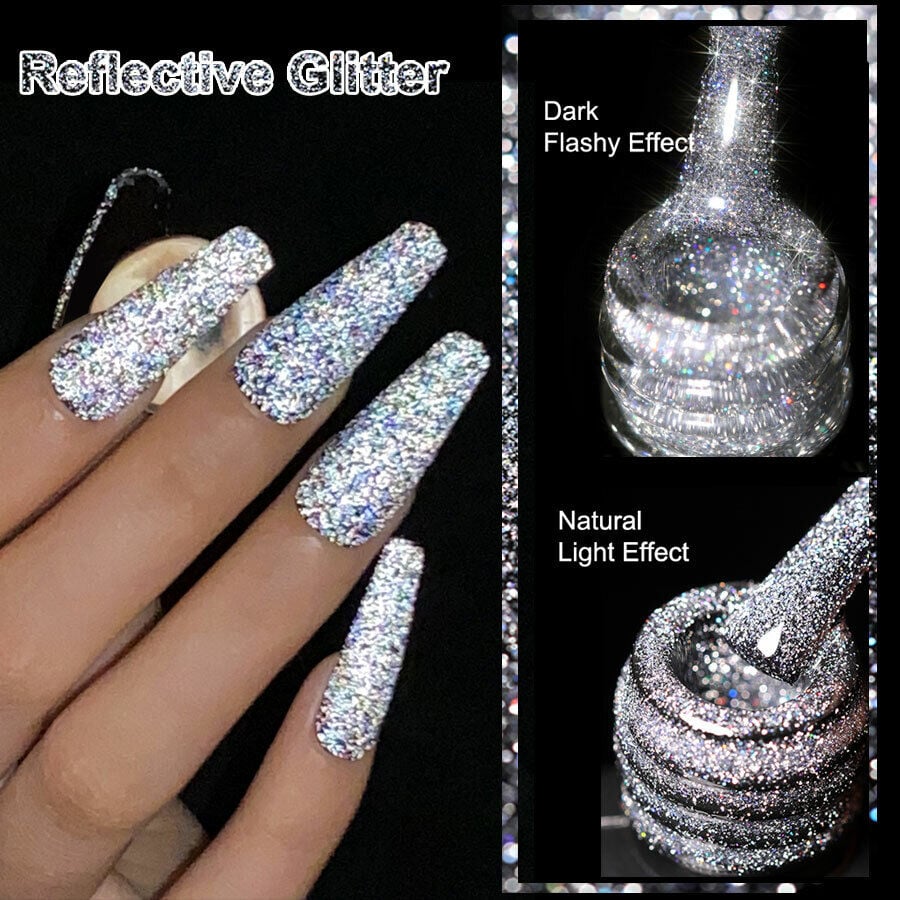 High Density Glitter Gel Nail Polish Sparkling Shine Colors