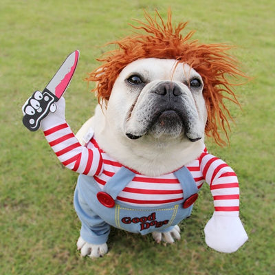 Halloween Dog Costume Adjustable Funny Scary Dog Clothes For Parties