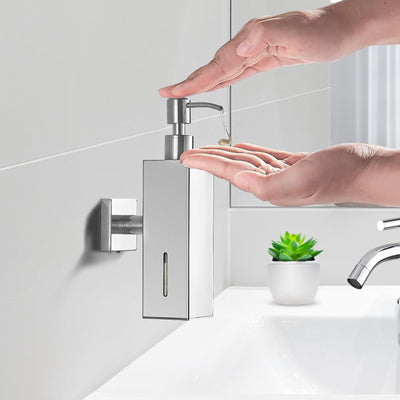 Stainless Steel Soap Dispenser For Bathroom Chrome Finish