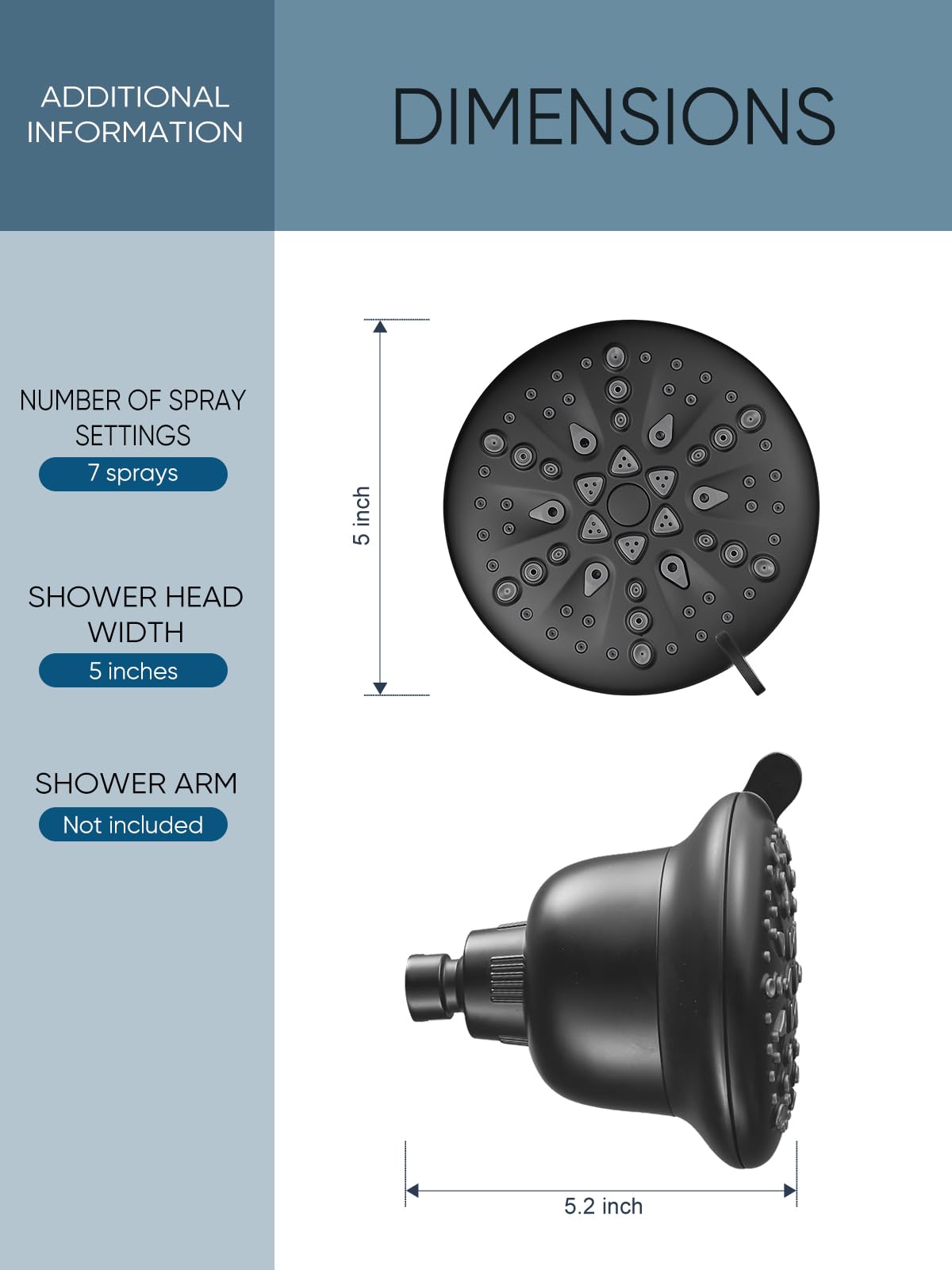 Modes 16 Stage Filtered Shower Head For Hard Water Cleaning