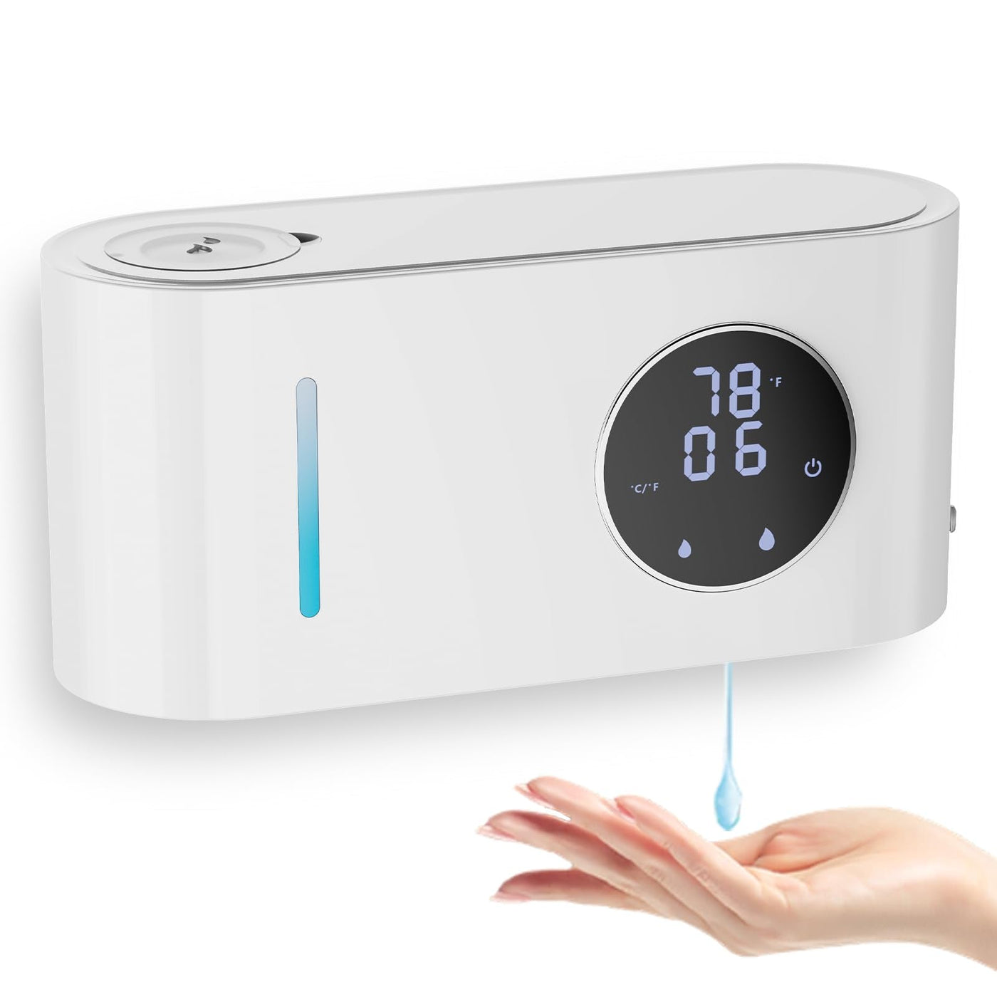 Touchless Soap Dispenser Wall Mounted 500ml Adjustable Waterproof