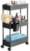 Bathroom Storage Cart Organizer With Wheels For Easy Mobility