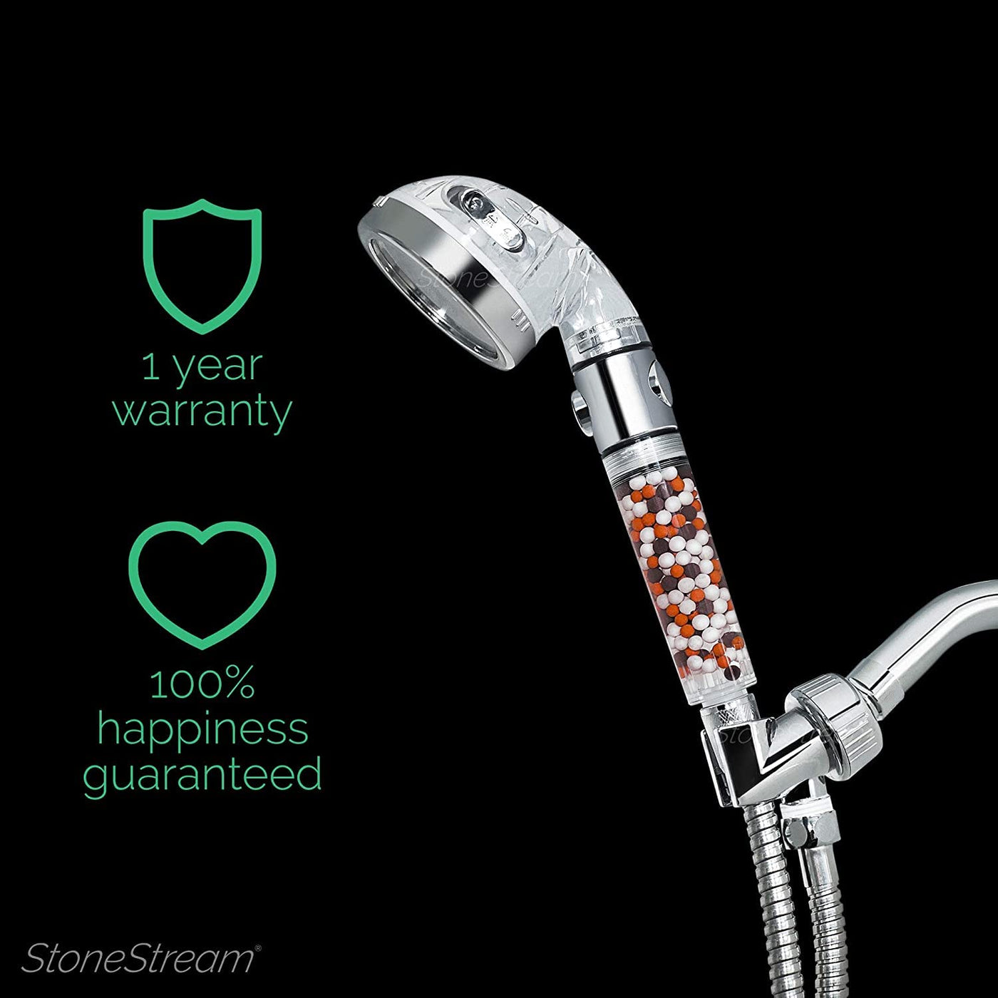 High Pressure Water Softener Shower Head Eco Power Saving