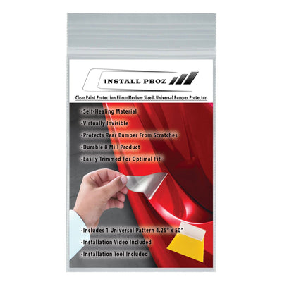 Install Proz Clear Paint Protection Film Medium Universal Rear Bumper Protector