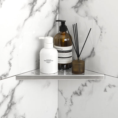 Corner Shower Shelf Recessed Bathroom Tile Wall Organizer Rack