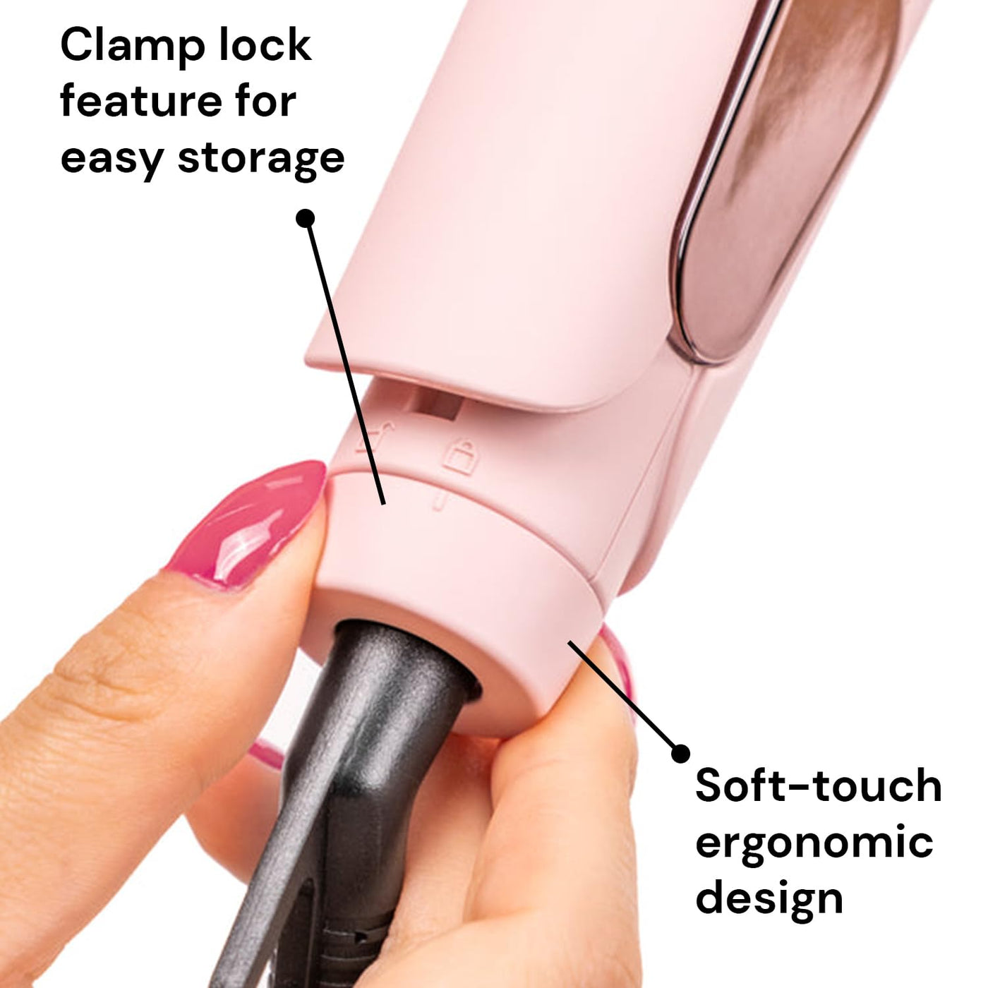 Titane Titanium Flat Iron Hair Straightener 1.75 Inch Plates