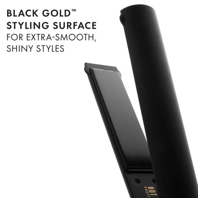 Gold Evolve Ionic Salon Hair Flat Iron For Smooth Long-Lasting Styling