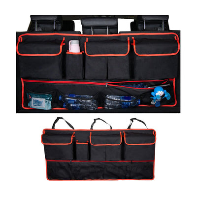 Mandark Car Trunk Organizer With Large Capacity And Elastic Net Storage