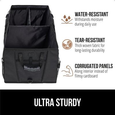 Gorilla Grip Large Capacity Trunk Storage Organizer Slip Resistant Container