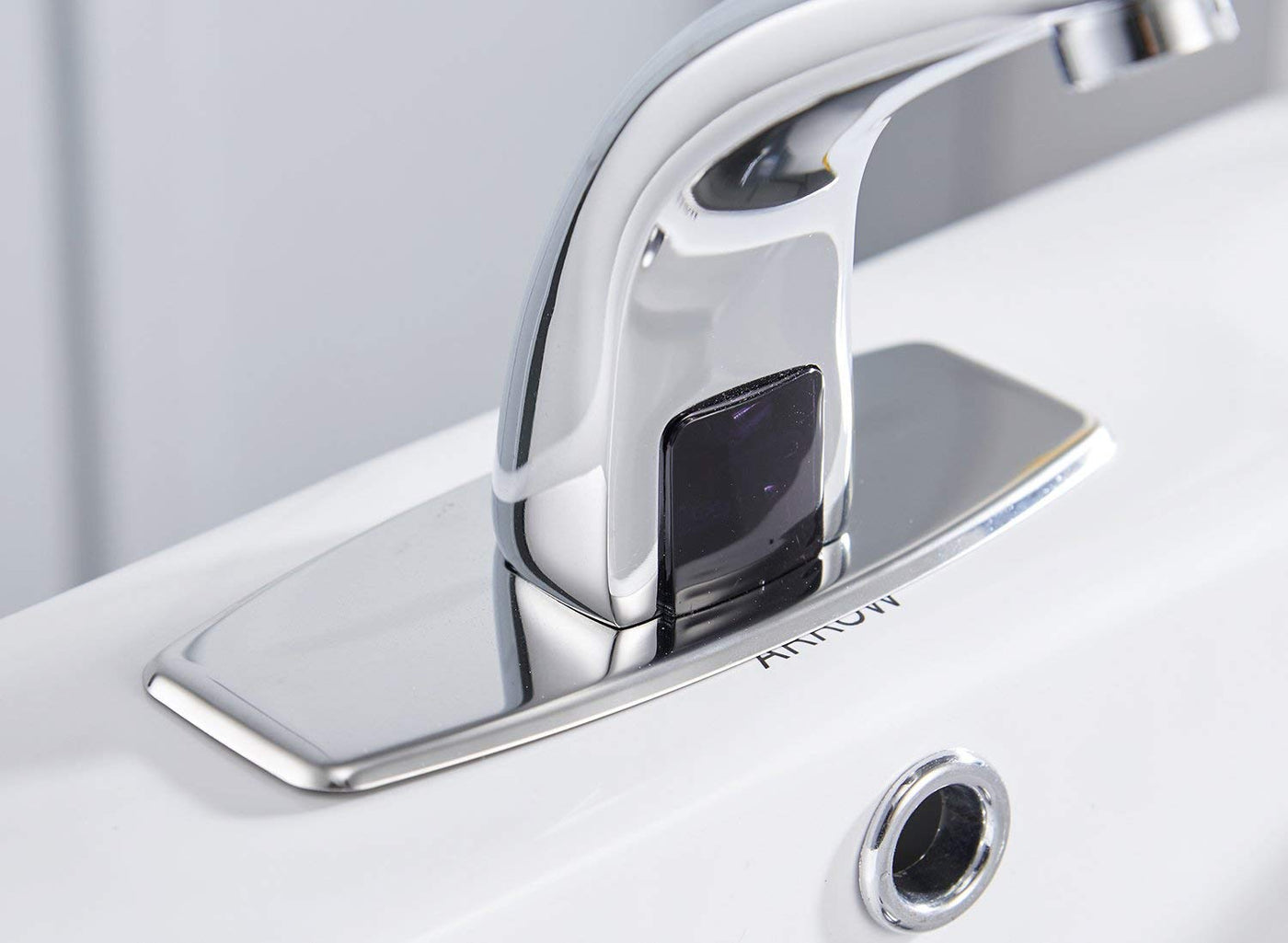 Automatic Sensor Bathroom Faucet Touchless With Hole Cover Plate