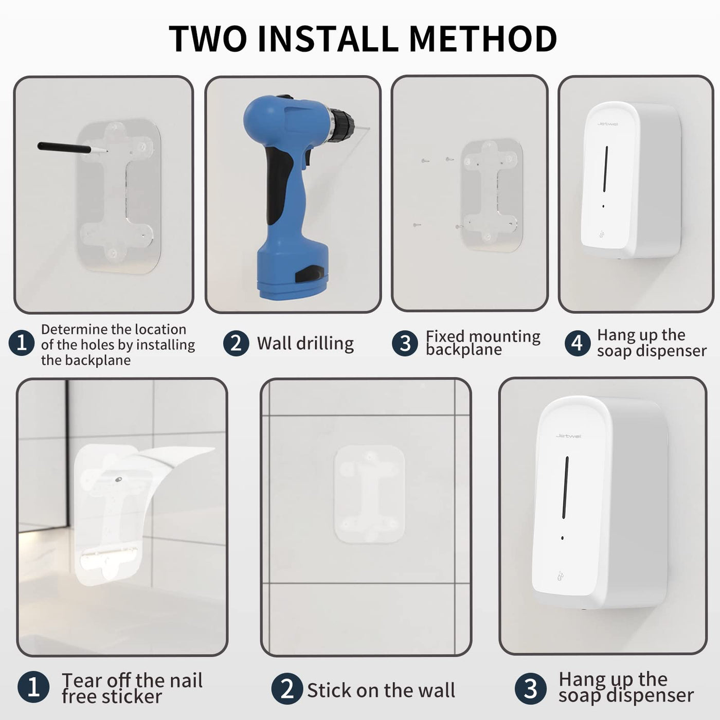 Automatic Touchless Soap Dispenser Wall Mount For Bathroom Kitchen