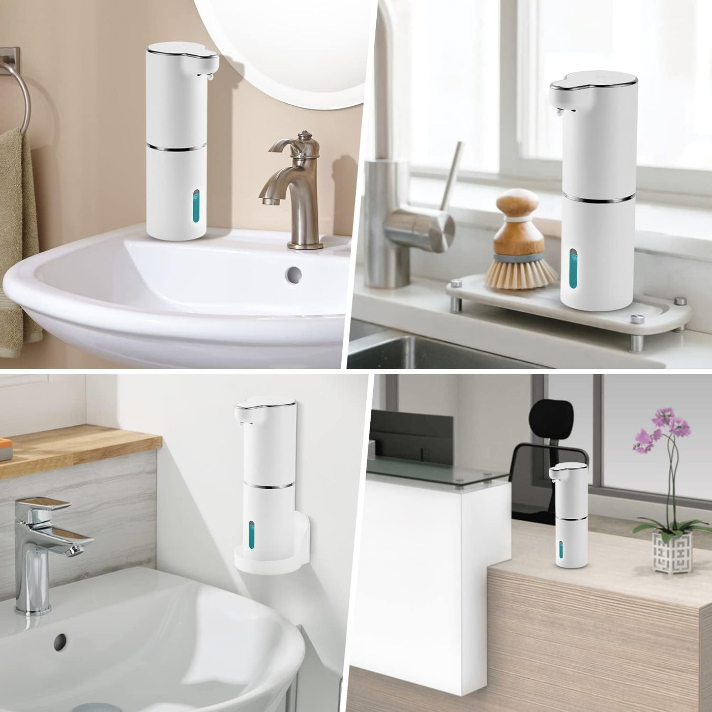 Automatic Foam Soap Dispenser Rechargeable Touchless Wall Mount