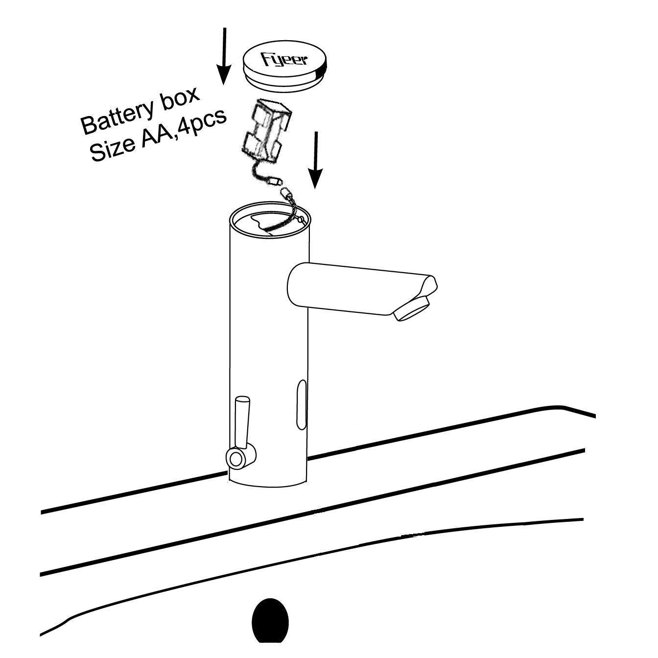 Automatic Sensor Touchless Faucet Motion Activated Hands-Free Bathroom Sink