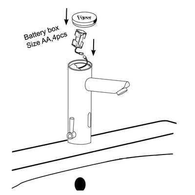 Automatic Sensor Touchless Faucet Motion Activated Hands-Free Bathroom Sink