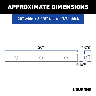 LUVERNE 20 Inch Rubber Bumper Guard Protector Strips 2-Pack