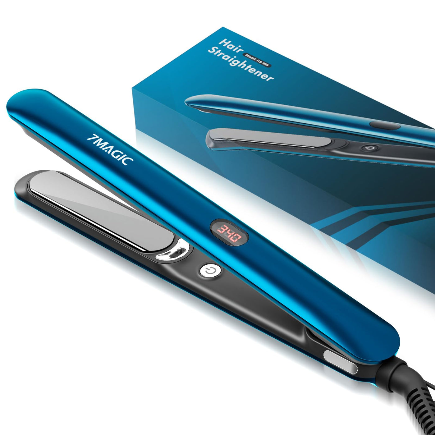 Ceramic Hair Straightener Flat Iron With LCD Professional 2 In 1