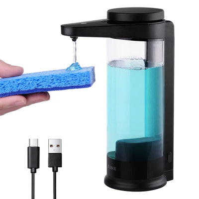 Automatic Liquid Soap Dispenser Rechargeable Touch-Free Kitchen Use