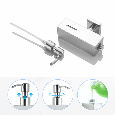 Stainless Steel Soap Dispenser For Bathroom Chrome Finish