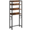 MAHANCRIS 4 Tier Over The Toilet Storage Rack Bathroom Organizer With Hooks