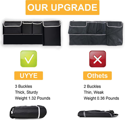 UYYE Car Trunk Organizer With 4 Pockets And 2 Mesh Pouches
